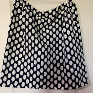 LOFT navy and white skirt size 14